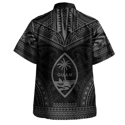 Guam Hawaiian Shirt Custom Personalised Polynesian Chief Tattoo