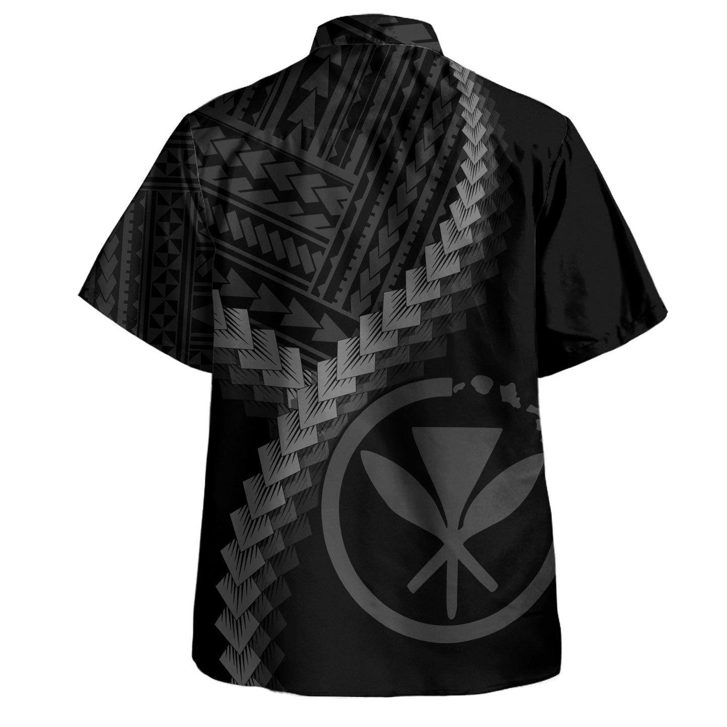 Hawaii Hawaiian Shirt Coat Of Arm Polynesian Tattoo Style