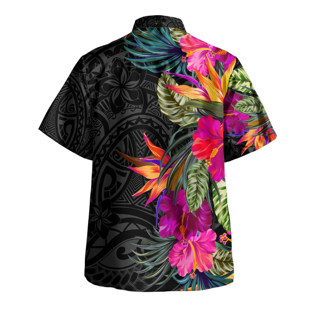Yap State Hawaiian Shirt Polynesian Hibiscus Pattern