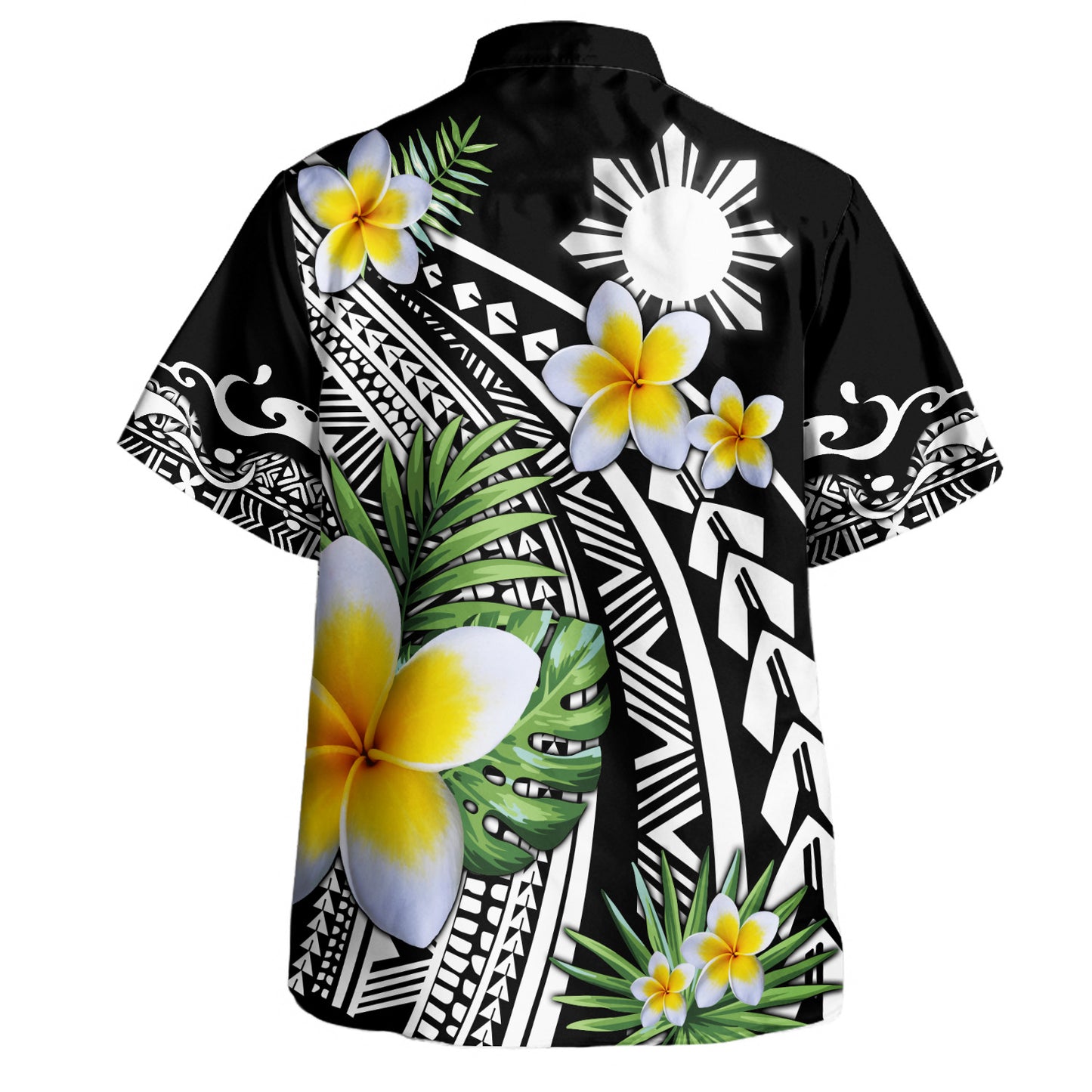Philippines Filipinos Hawaiian Shirt Plumeria Polynesian Pattern