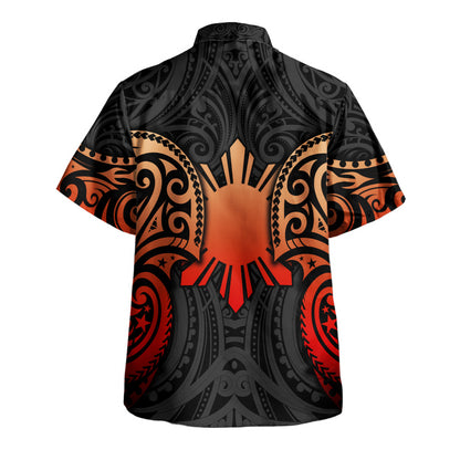 Philippines Filipinos Hawaiian Shirt Custom Personalised Spirit Red Version
