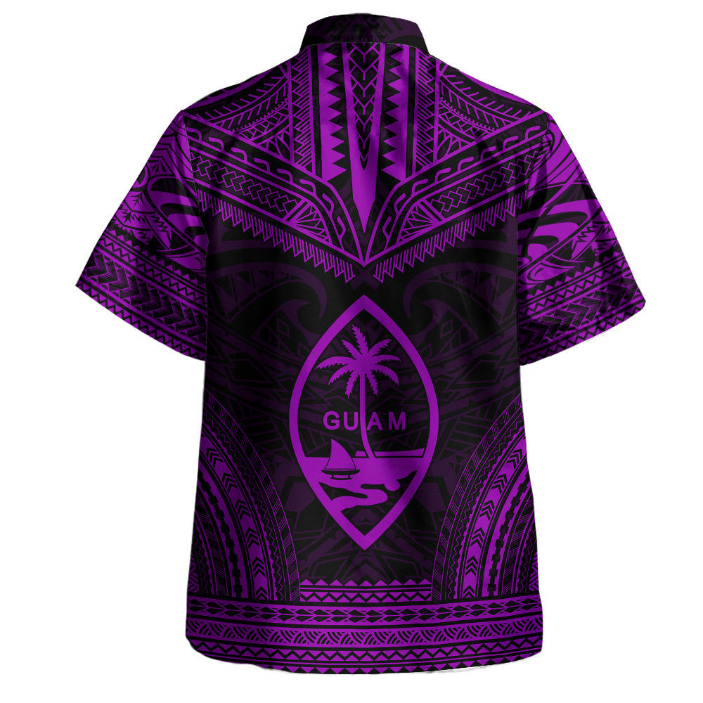 Guam Hawaiian Shirt Custom Personalised Polynesian Chief Tattoo