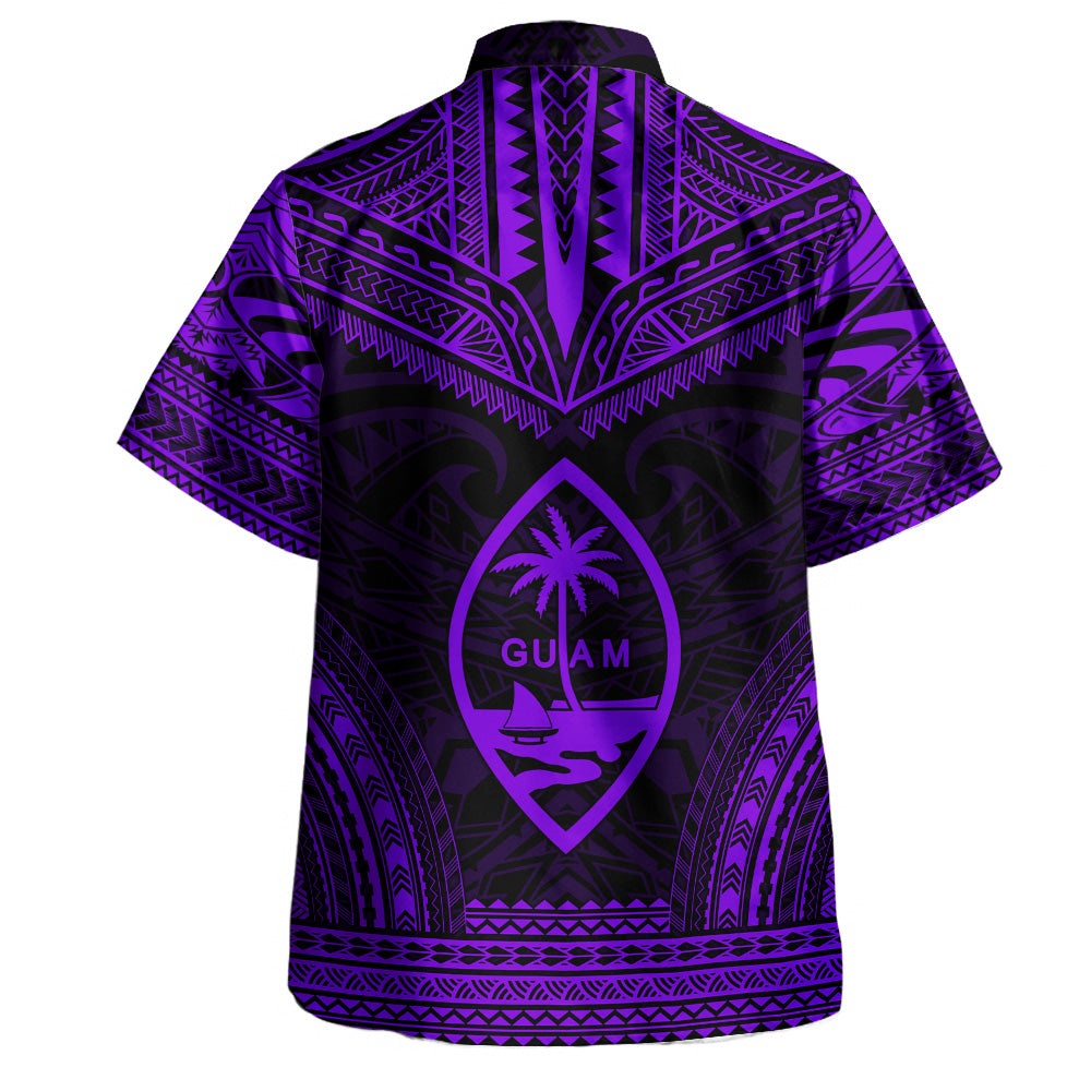 Guam Hawaiian Shirt Custom Personalised Polynesian Chief Tattoo