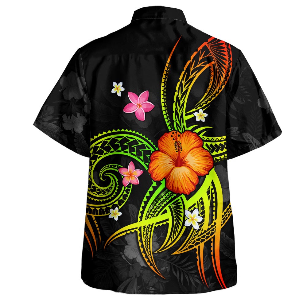 Hawaii Map Hawaiian Shirt Legend of Kanaka Maoli