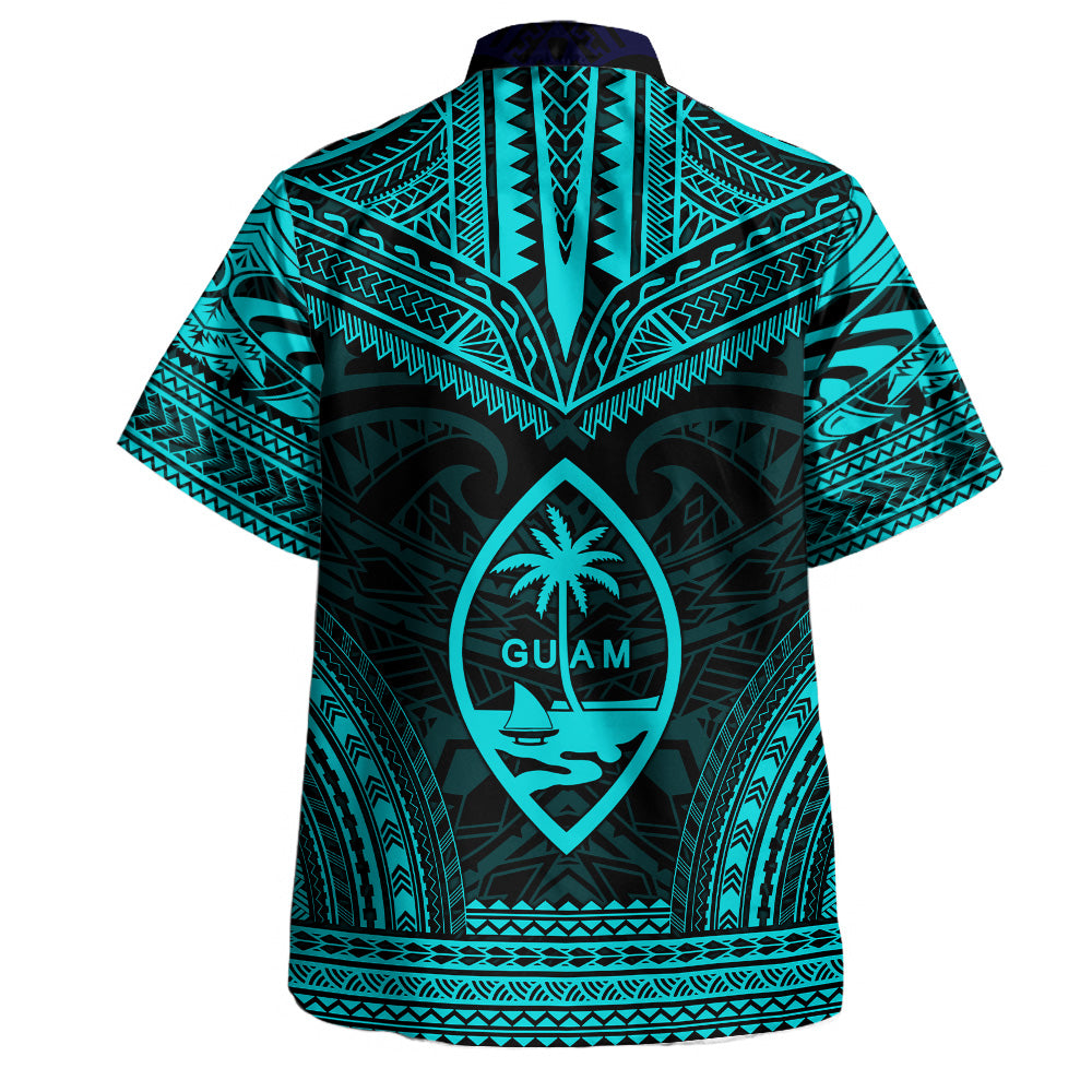 Guam Hawaiian Shirt Custom Personalised Polynesian Chief Tattoo