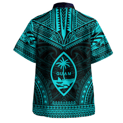 Guam Hawaiian Shirt Custom Personalised Polynesian Chief Tattoo