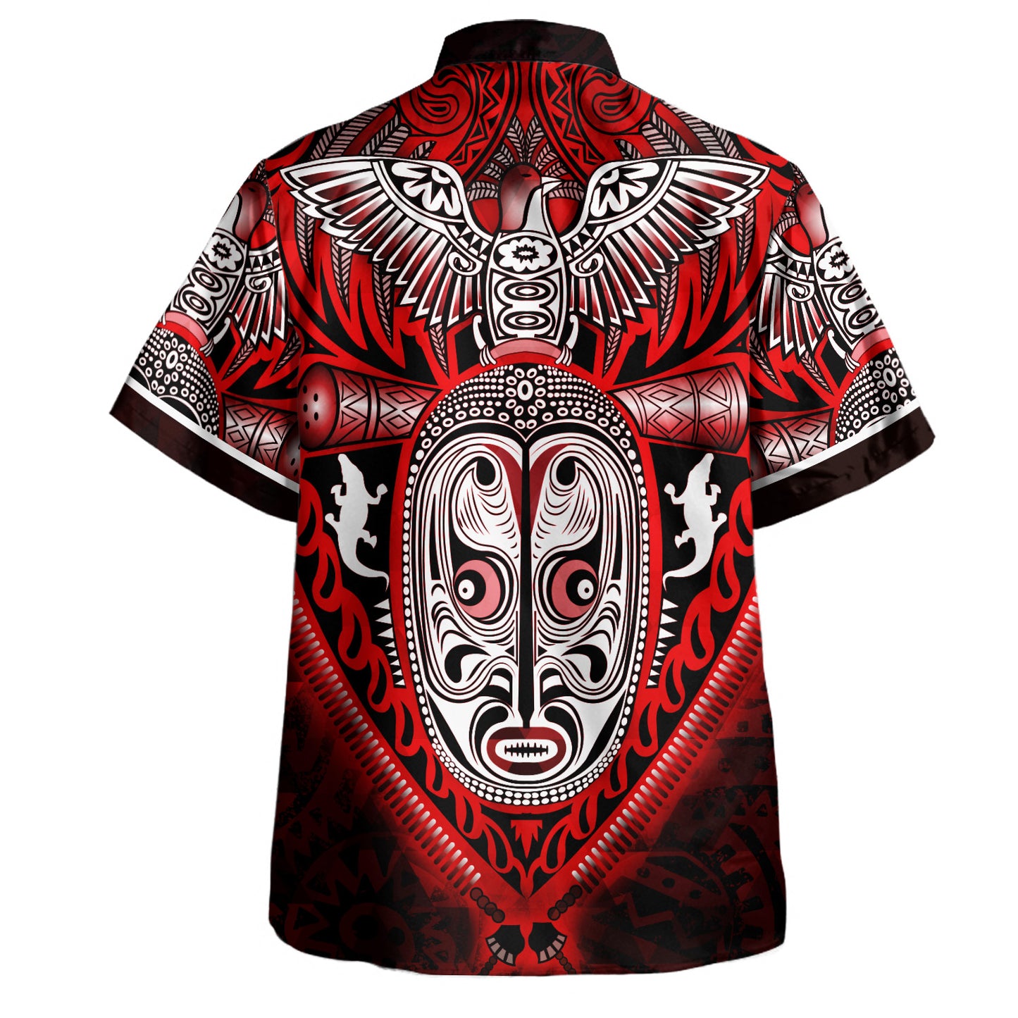 Papua New Guinea Hawaiian Shirt Birds Of Paradise With Flag Color Style