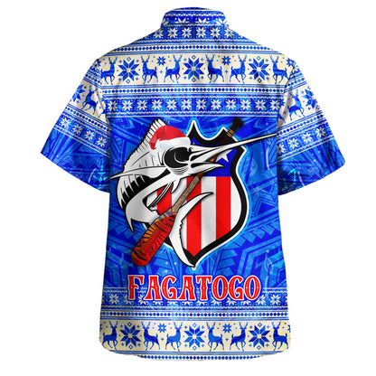 American Samoa Hawaiian Shirt Fagatogo Christmas Style