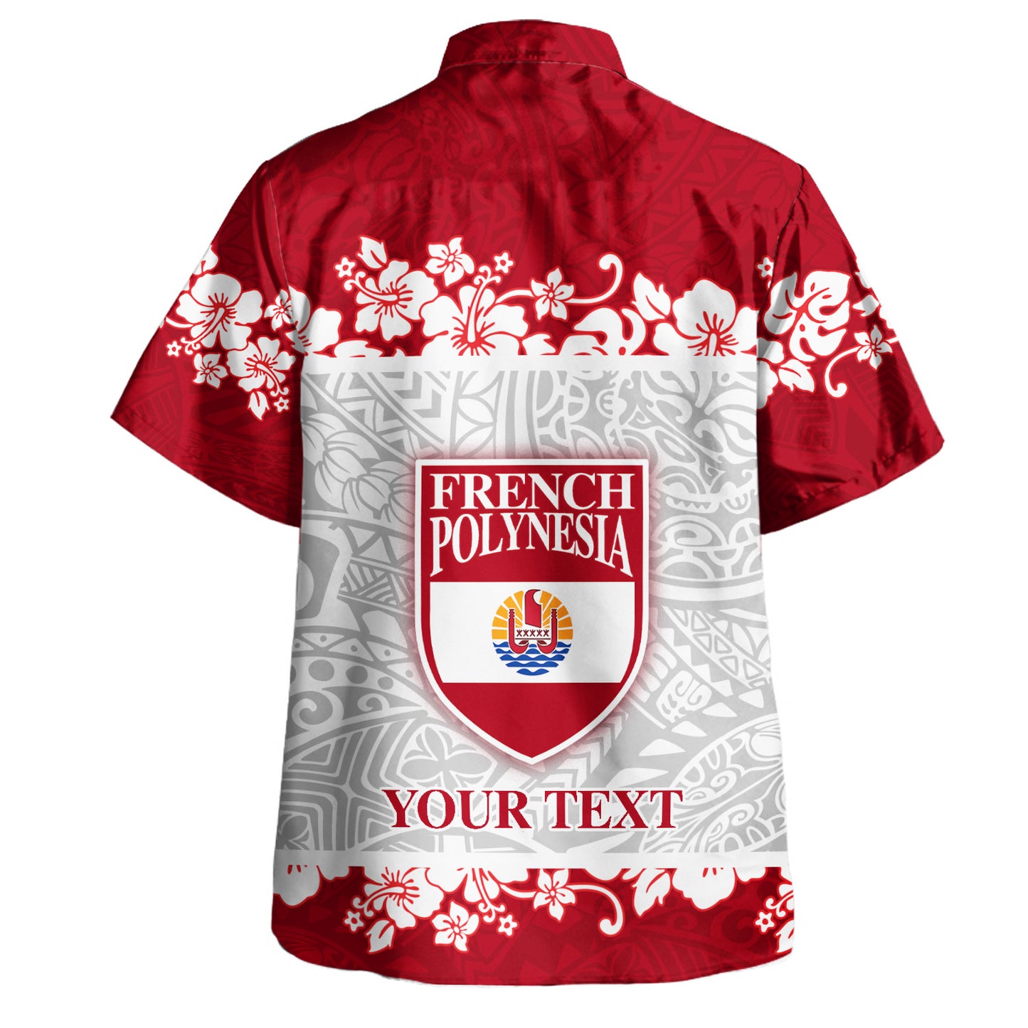 French Polynesia Hawaiian Shirt Seal With Plumeria Flowers Polynesia Patterns