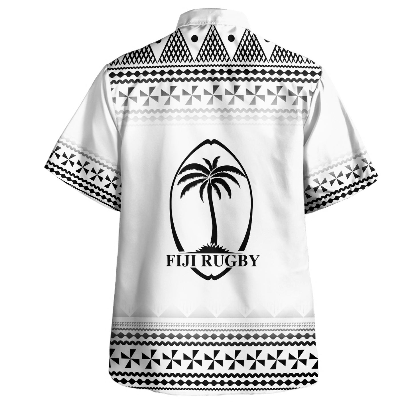 Fiji Hawaiian Shirt Rugby Ball Tapa Patterns