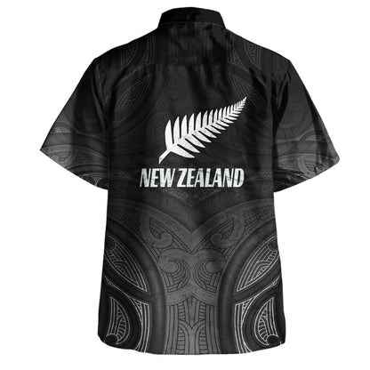 New Zealand Hawaiian Shirt Rugby Ball Style