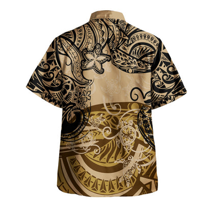 Polynesia Hawaiian Shirt Vintage Floral Pattern