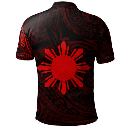 Philippines Filipinos Polynesian Tattoo Style Polo Shirt