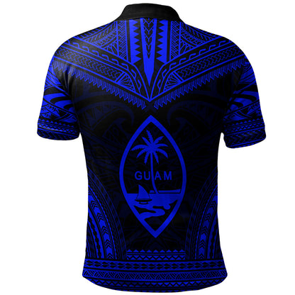Guam Polo Shirt Custom Personalised Polynesian Chief Tattoo