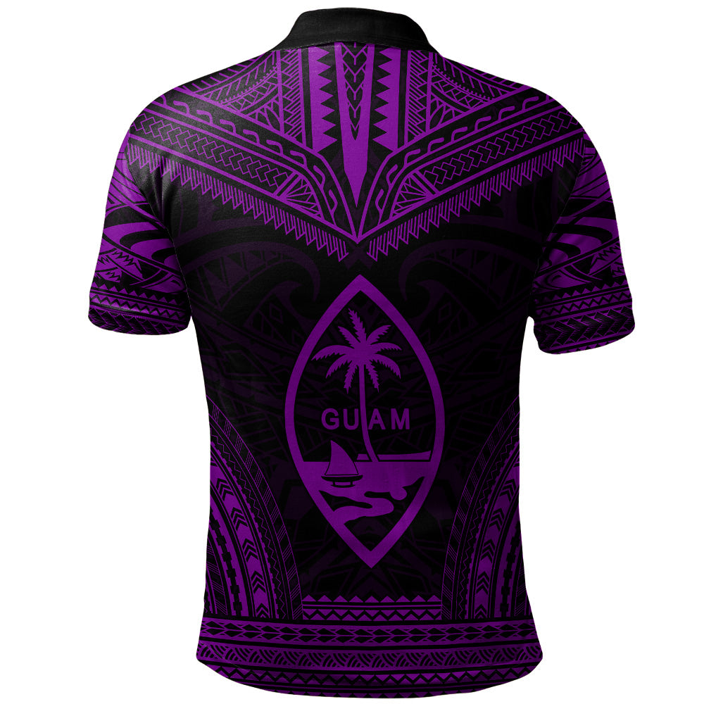 Guam Polo Shirt Custom Personalised Polynesian Chief Tattoo