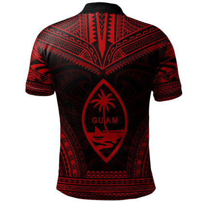 Guam Polo Shirt Custom Personalised Polynesian Chief Tattoo