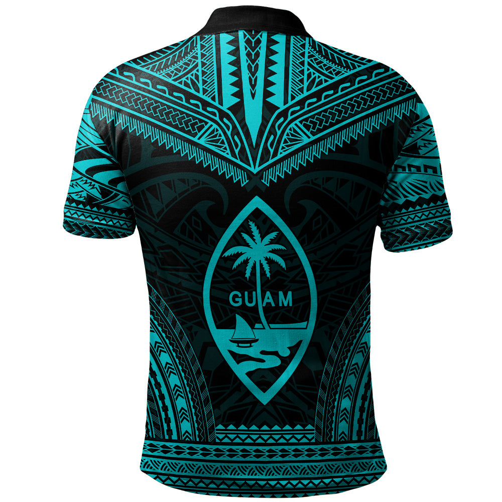 Guam Polo Shirt Custom Personalised Polynesian Chief Tattoo