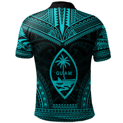 Guam Polo Shirt Custom Personalised Polynesian Chief Tattoo