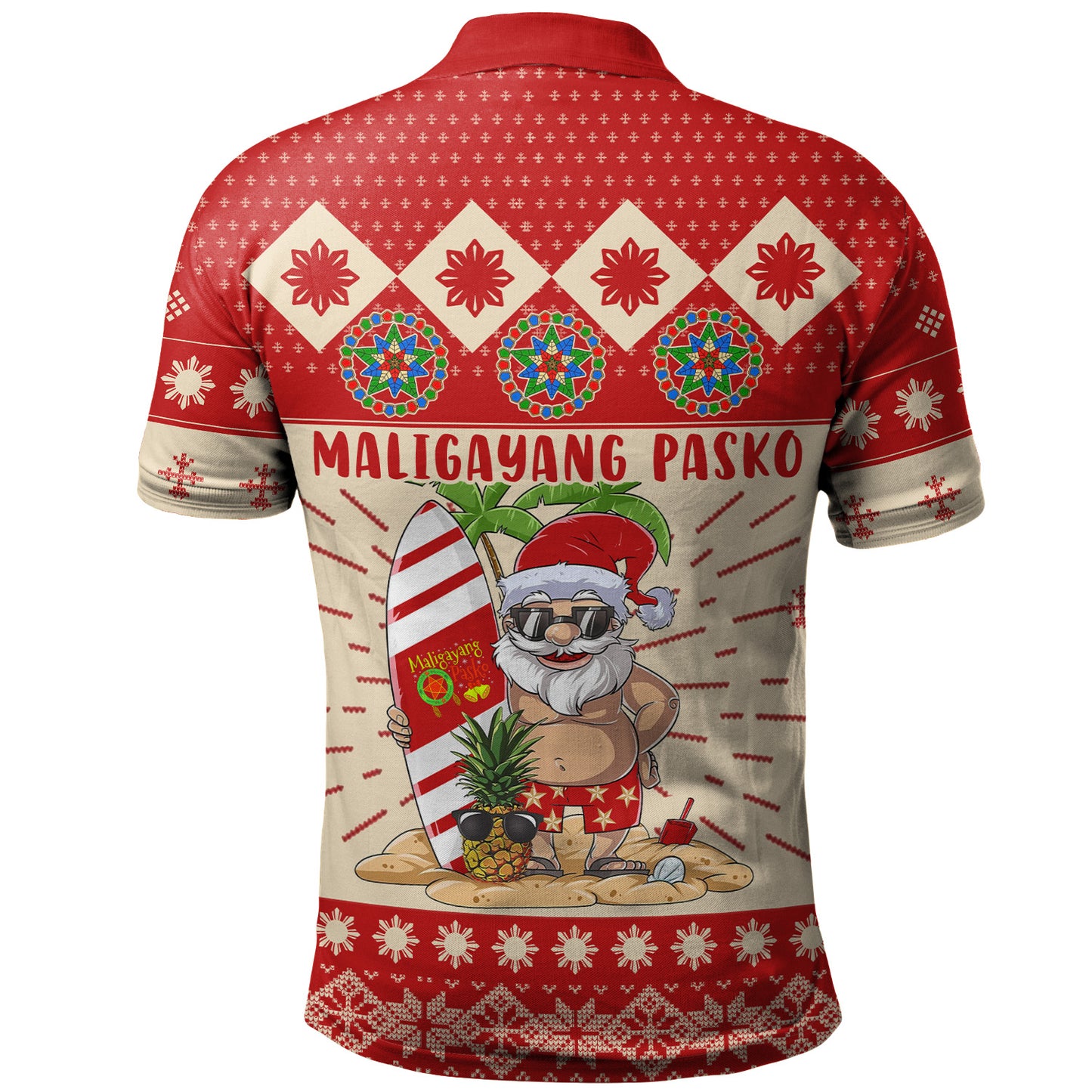 Philippines Filipinos Christmas Polo Shirt Maligayang Pasko