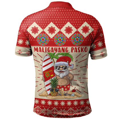 Philippines Filipinos Christmas Polo Shirt Maligayang Pasko