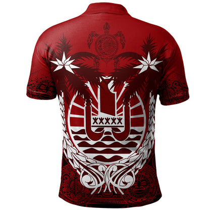 Tahiti Polo Shirt Polynesian Coconut