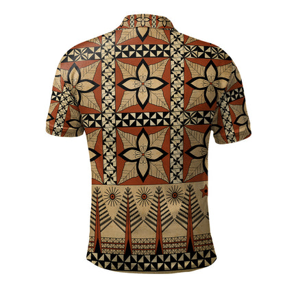 Tonga Polo Shirt Tapa Motif