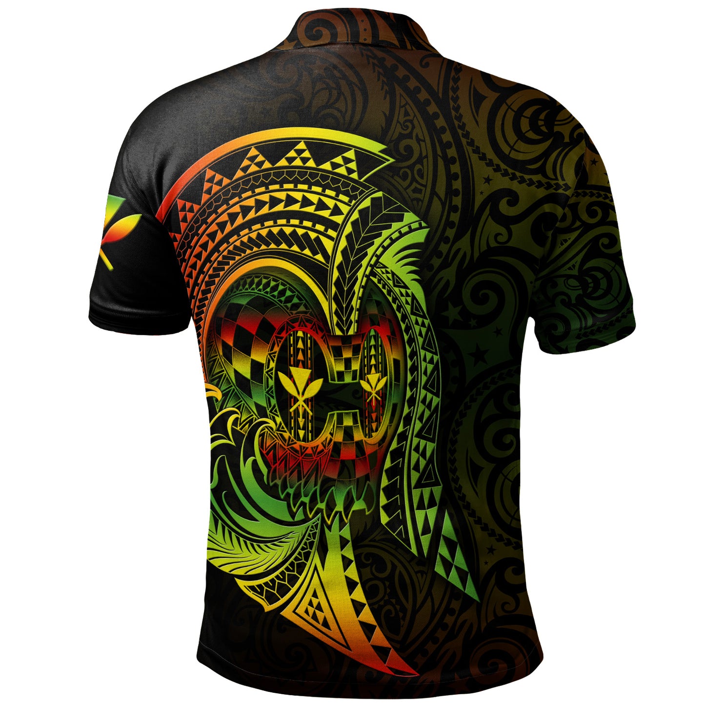 Hawaii Polo Shirt Custom Personalised Reggae Kanaka Warrior