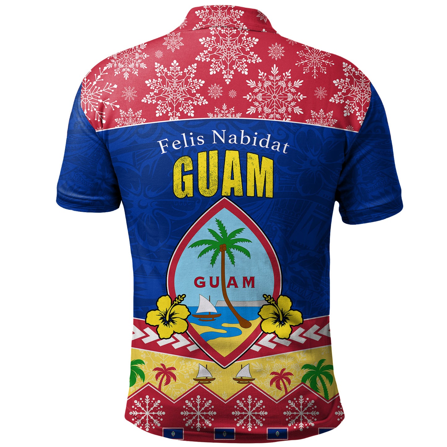 Guam Polo Shirt Felis Nabidat Polynesian Style