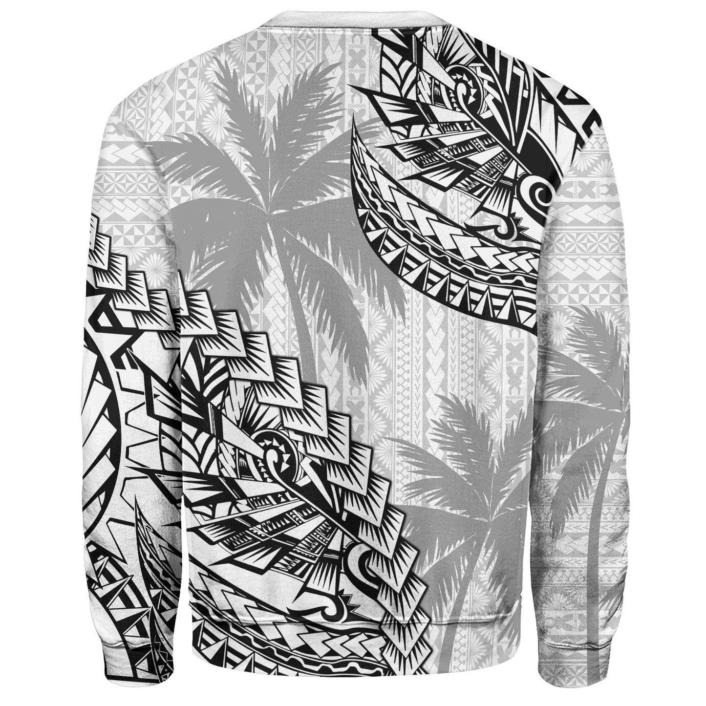 Hawaii Sweatshirt Custom Personalised Polynesian Pattern Palm Tree