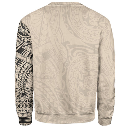 Polynesian Sweatshirt Polynesian Tattoo Style Version 2.0 Nude