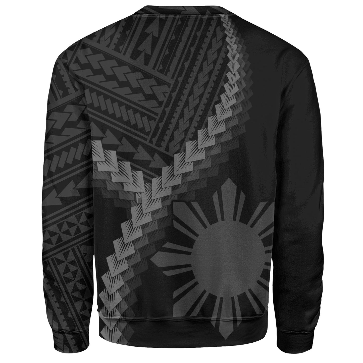 Philippines Filipinos Sweatshirt Filipinos Sun Polynesian Tattoo Style