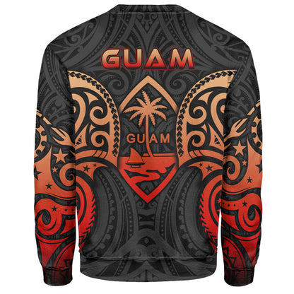 Guam Sweatshirt Custom Personalised Spirit Red Version