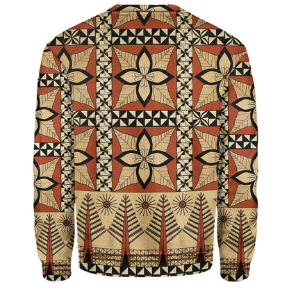 Tonga Sweatshirt Tapa Motif