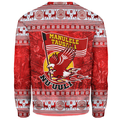 American Samoa Sweatshirt Nu'uuli Christmas Style