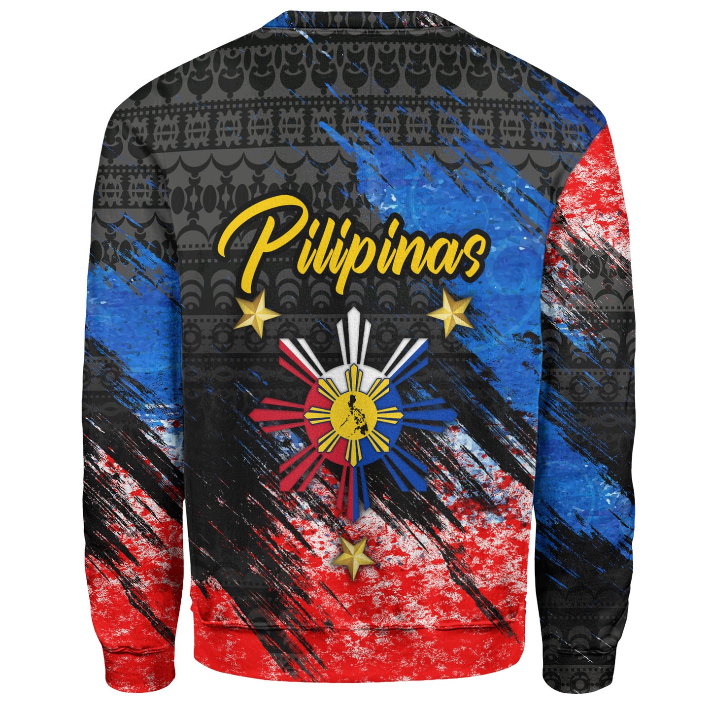 Philippines Filipinos Sweatshirt Pilipinas Sun Grunge Style