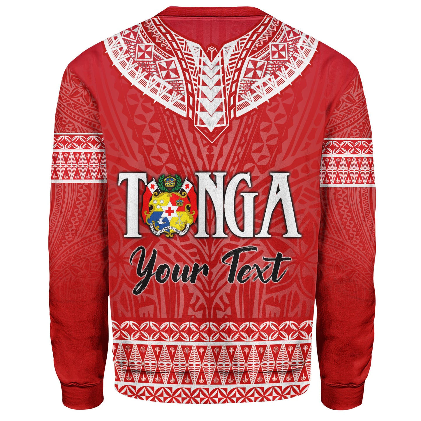 Tonga Custom Personalised Sweatshirt Happy National Day