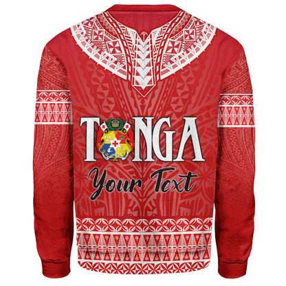 Tonga Custom Personalised Sweatshirt Happy National Day