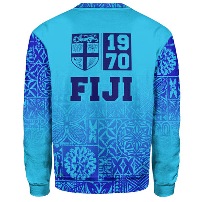 Fiji Sweatshirt Fiji Independence 1970 Tapa Style ( Ver 2)