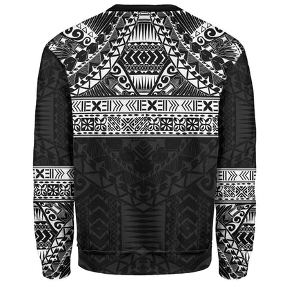 Polynesian Sweatshirt Traditional Tribal Tattoos