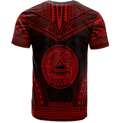 American Samoa T-Shirt Custom Personalised Polynesian Chief Tattoo
