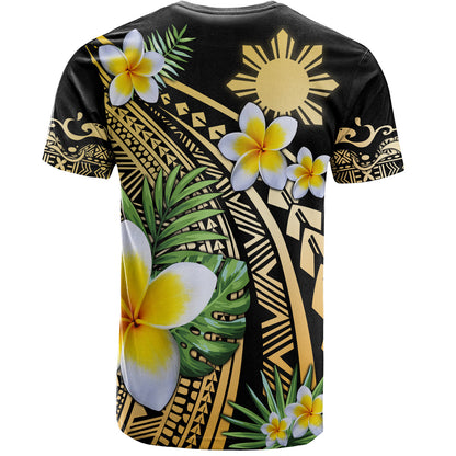 Philippines Filipinos T-Shirt Plumeria Polynesian Pattern