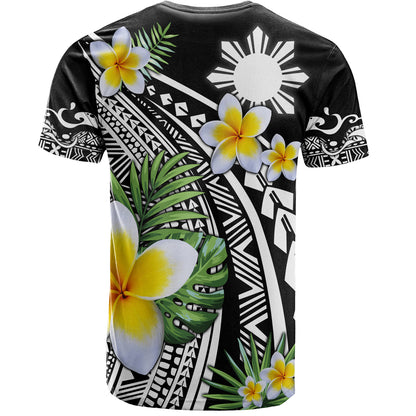 Philippines Filipinos T-Shirt Plumeria Polynesian Pattern