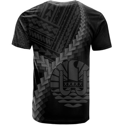 Tahiti T-Shirt Coat Of Arm Polynesian Tattoo Style