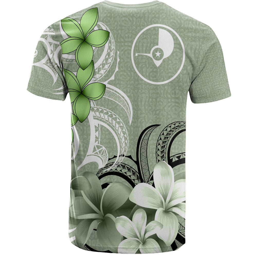 Yap State T-Shirt Custom Personalised Floral Spirit Sage Green