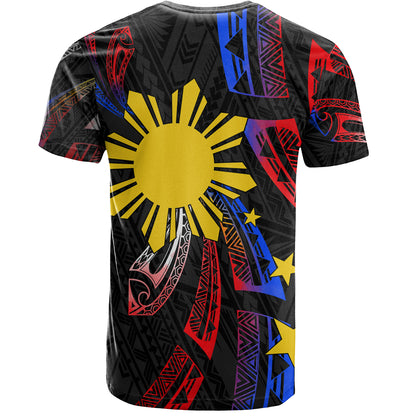 Philippines Filipinos T-Shirt Tribal Pattern Filipinos Sun