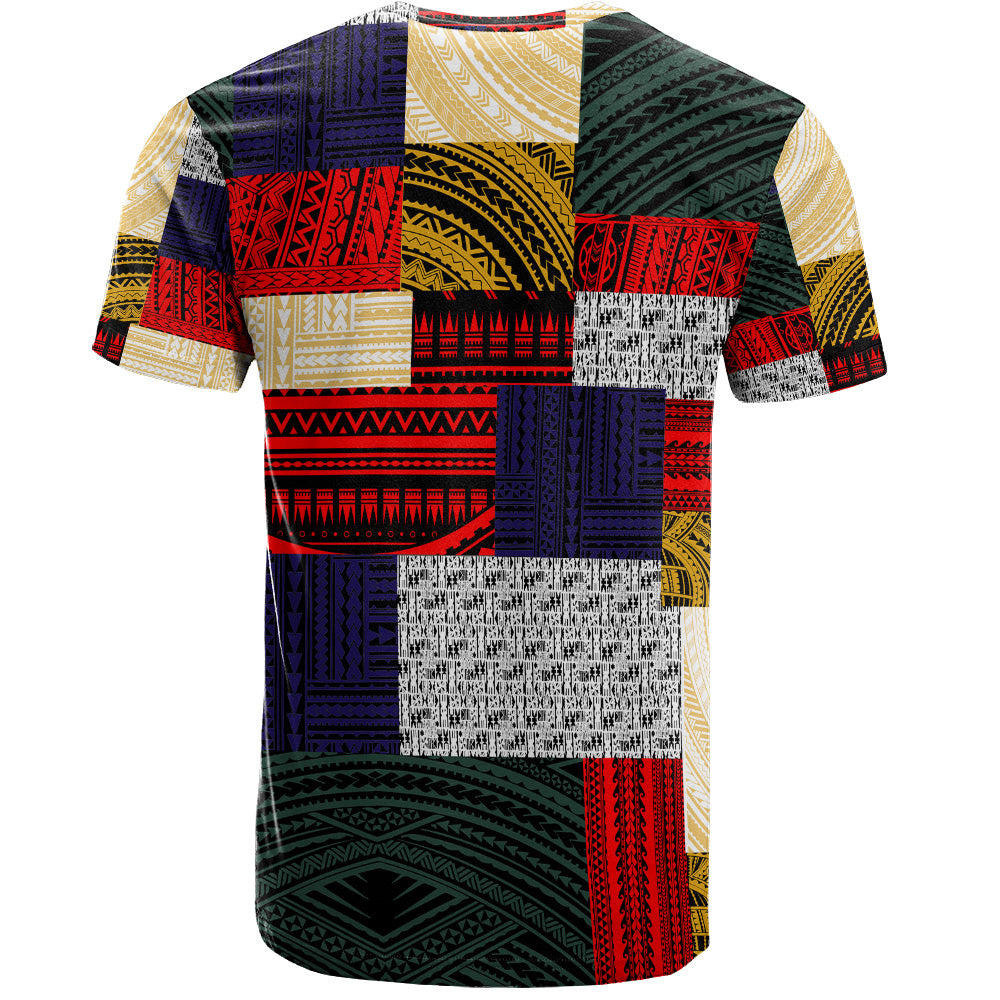 Polynesian T-Shirt Retro Patchwork