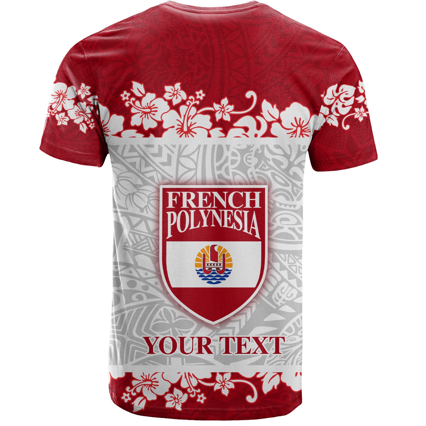 French Polynesia T-Shirt Seal With Plumeria Flowers Polynesia Patterns