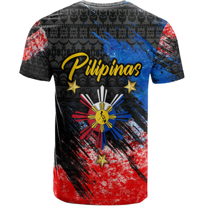 Philippines Filipinos T-Shirt Pilipinas Sun Grunge Style