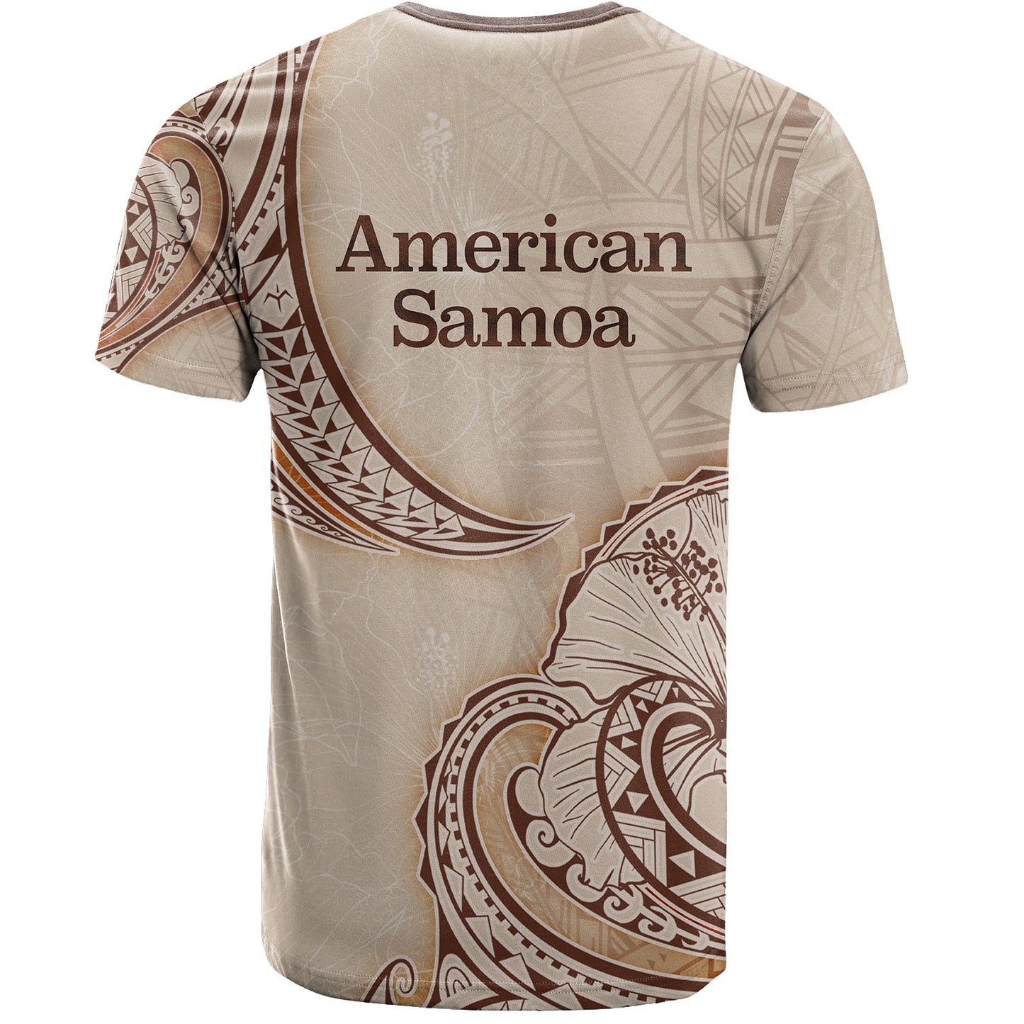 American Samoa T-Shirt - Hibiscus Flowers Vintage Style