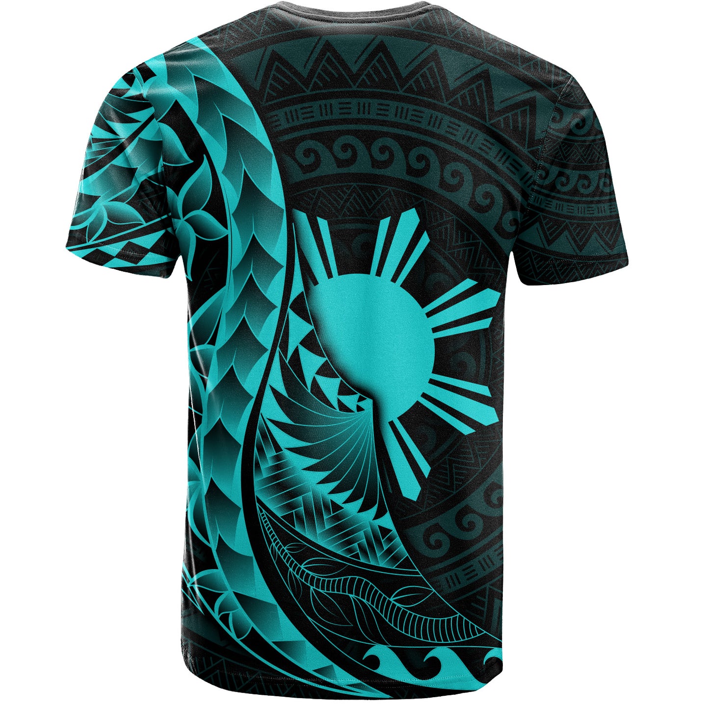 Philippines Filipinos T-Shirt - Custom Personalised Polynesian Pattern Style